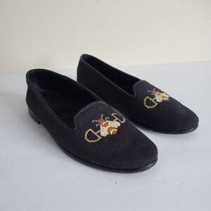 Paige Needlepoint Loafer In Snaffle Bit Bee Size 10.5